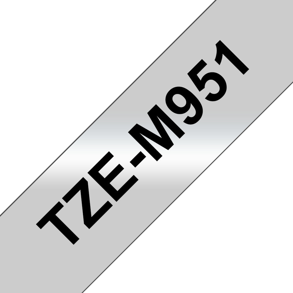 Brother TZE-M951 DirectLabel black on silver matt 24mm x 8m for Brother P-Touch TZ Labels