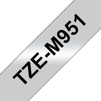 Brother TZE-M951 DirectLabel black on silver matt 24mm x 8m for Brother P-Touch TZ Labels