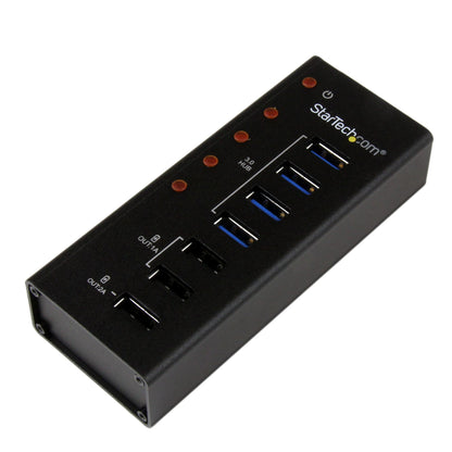 StarTech.com 4 Port USB 3.0 Hub (5Gbps) plus 3 Dedicated USB Charging Ports (2 x 1A