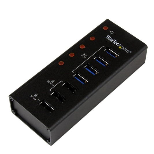 StarTech.com 4 Port USB 3.0 Hub (5Gbps) plus 3 Dedicated USB Charging Ports (2 x 1A