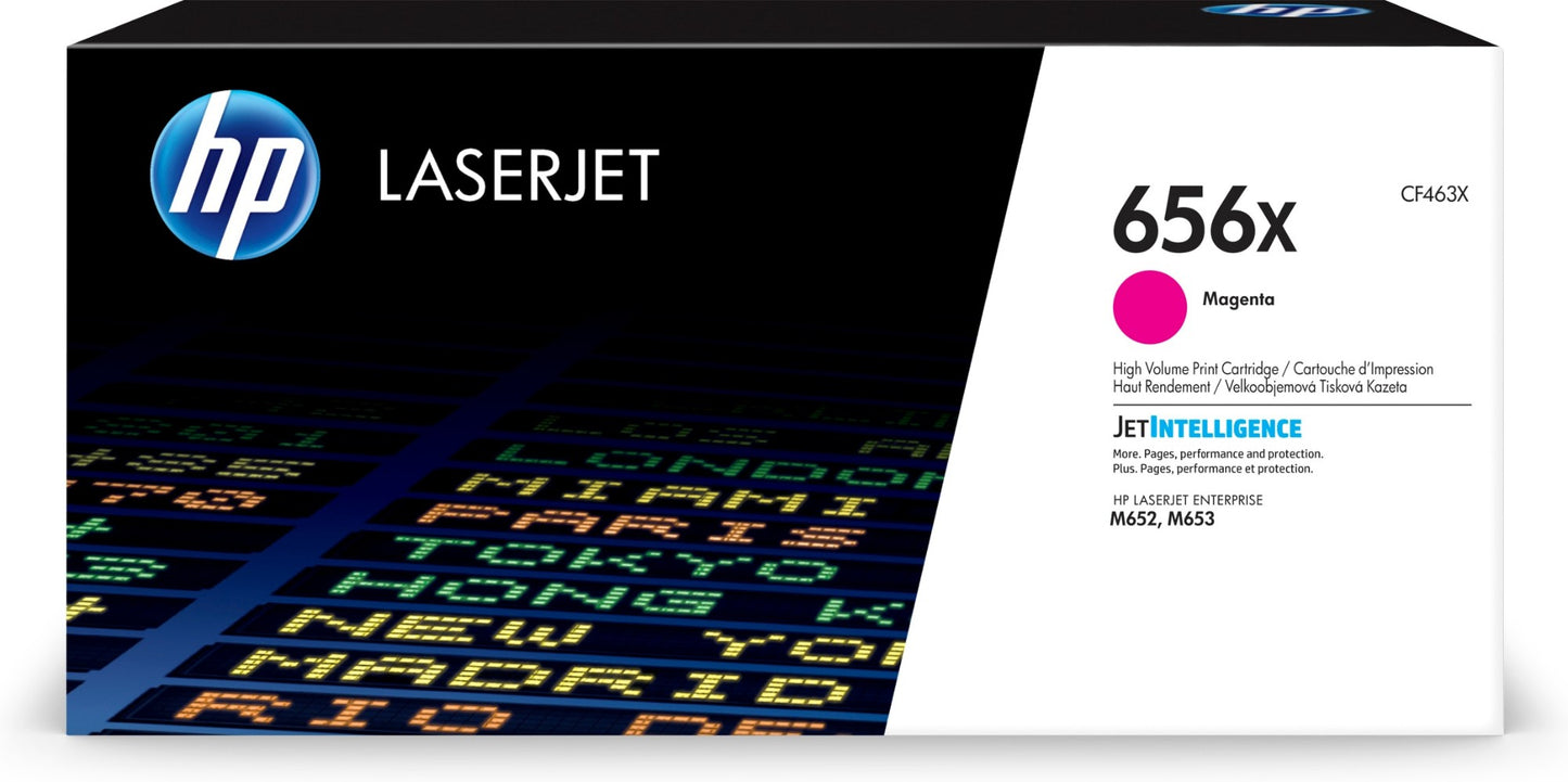 HP CF463X/656X Magenta Toner Cartridge (22K pages, HP LaserJet M 652)