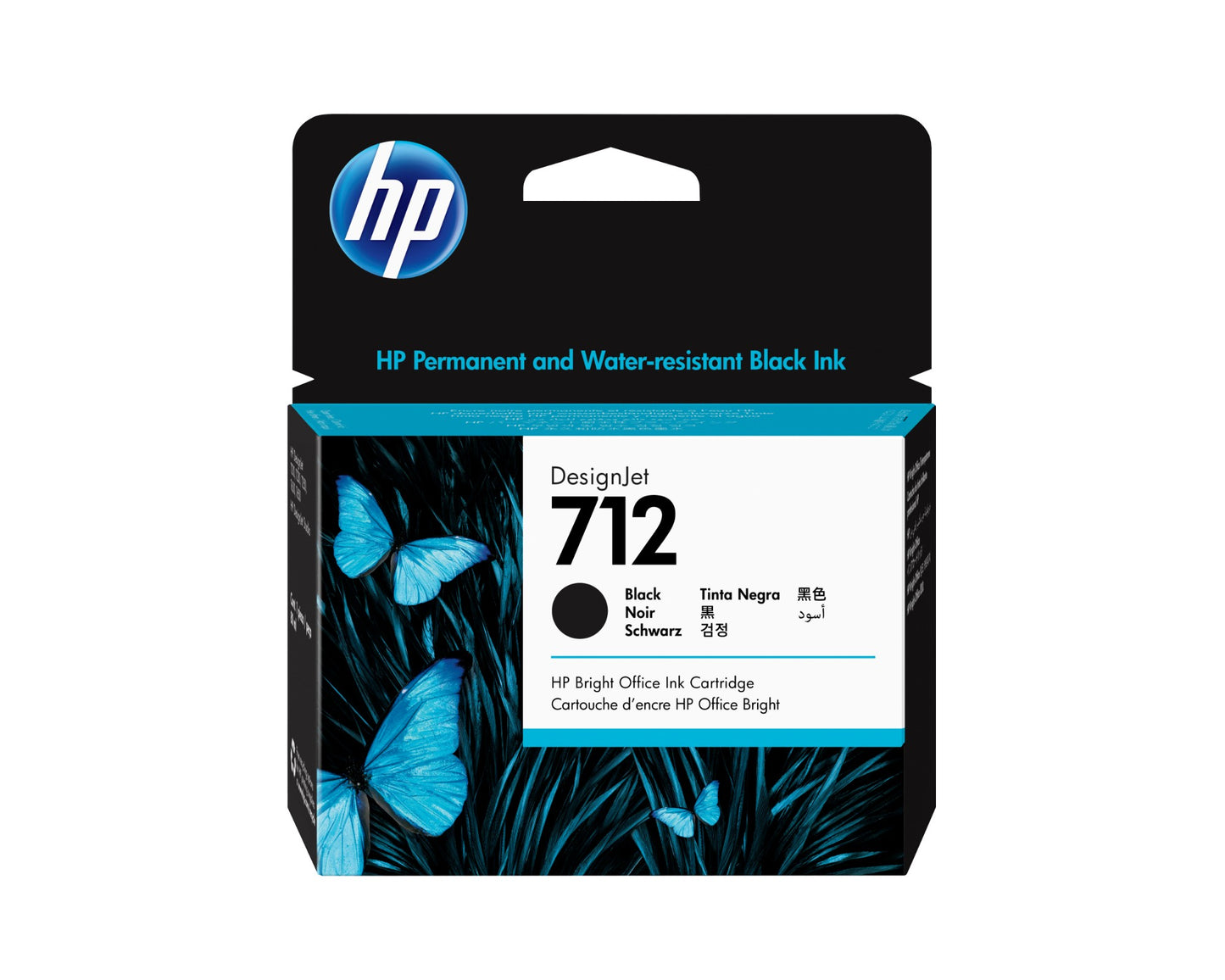 HP 3ED71A/712 Black Ink Cartridge (HP DesignJet T 200)