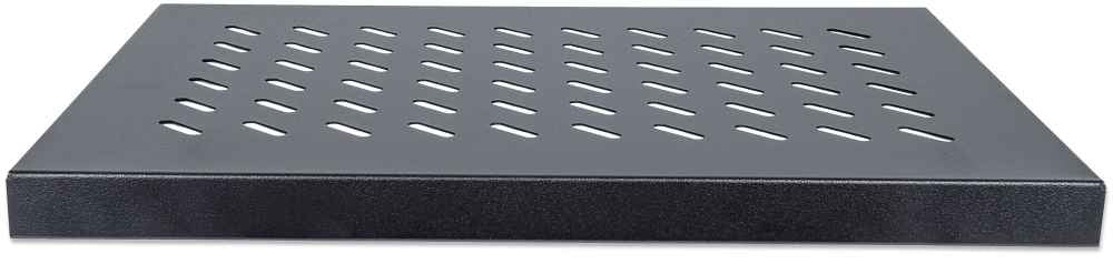 Intellinet 19" Fixed Shelf, 1U, 345mm Depth, Max 50kg, Black Rack