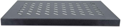 Intellinet 19" Fixed Shelf, 1U, 345mm Depth, Max 50kg, Black Rack