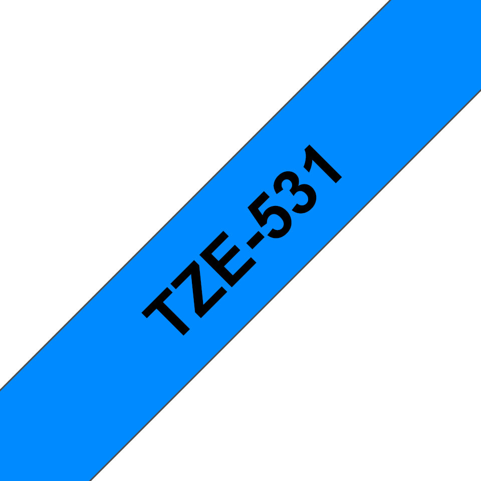 Brother TZE-531 DirectLabel black on blue Laminat 12mm x 8m for Brother P-Touch TZ Labels