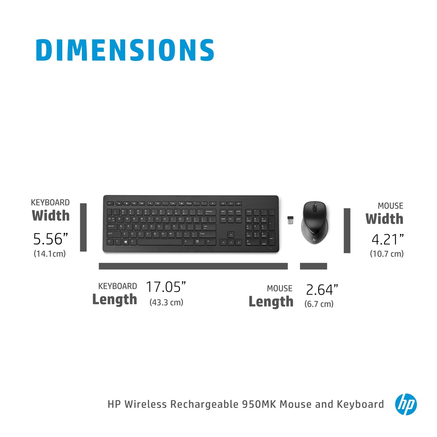 HP 950MK Wireless Keyboard & Mouse Combo