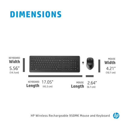 HP 950MK Wireless Keyboard & Mouse Combo