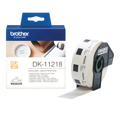 Brother DK-11218 DirectLabel Etikettes round 24mm 1000 for Brother P-Touch Labels