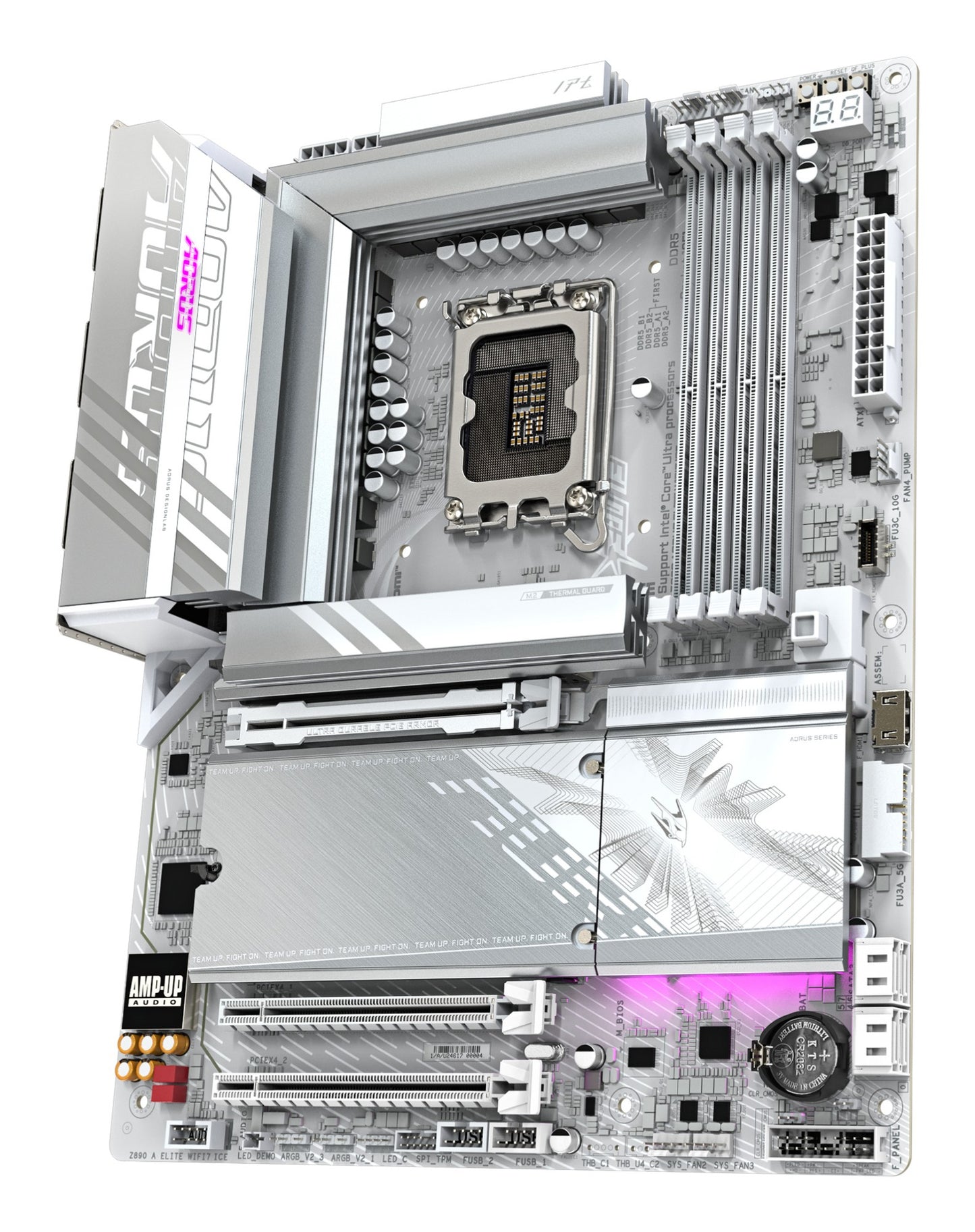 Gigabyte Z890 AORUS ELITE WIFI7 ICE Motherboard - Supports Intel Core Ultra (Series