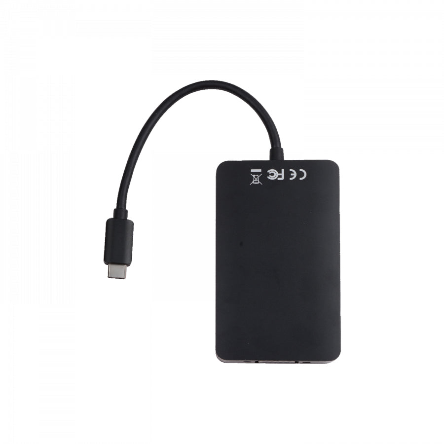 V7 V7UC-U3CRJ45HDVG-BLK USB graphics adapter 3840 x 2160 pixels Black Hub