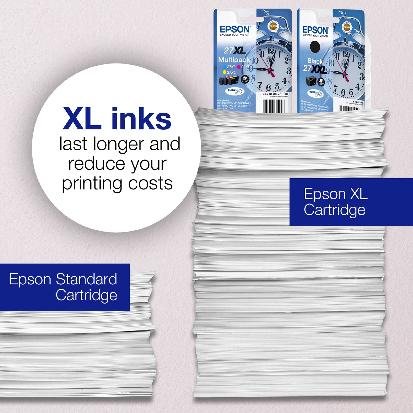 Epson C13T27014012/27 Black Ink Cartridge (350 pages, Epson WF 3620)