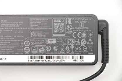 Lenovo 5A10V03250 power adapter/inverter Indoor 65 W Black Charger