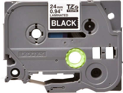 Brother TZE-355 DirectLabel white on black Laminat 24mm x 8m for Brother P-Touch TZ Labels
