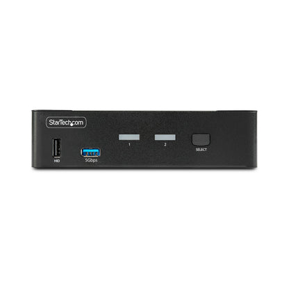 StarTech.com 2-Port DisplayPort KVM Switch, 8K 60Hz / 4K 144Hz, Single Display, DP