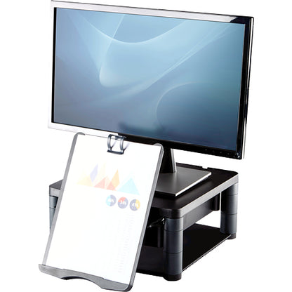 Fellowes Computer Monitor Stand with 3 Height Adjustments - Premium Monitor Riser Mount (9169501)