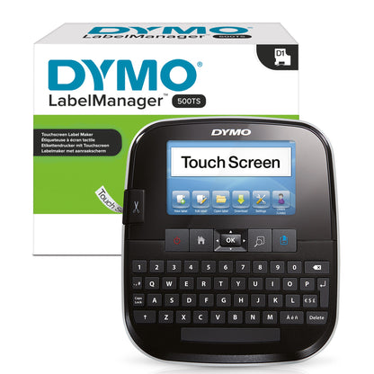 DYMO LabelManager Label Manager 500TS Touch Screen Handheld Label Maker | QWERTY Label Printer