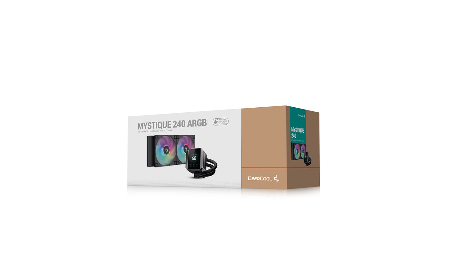 DeepCool MYSTIQUE 240 ARGB Processor All-in-one liquid cooler 12 cm Black 1 pc(s) Cooling