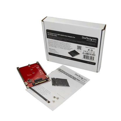 StarTech.com M.2 to U.2 Adapter - For M.2 PCIe NVMe SSDs - PCIe M.2 Drive to 2.5" Hub