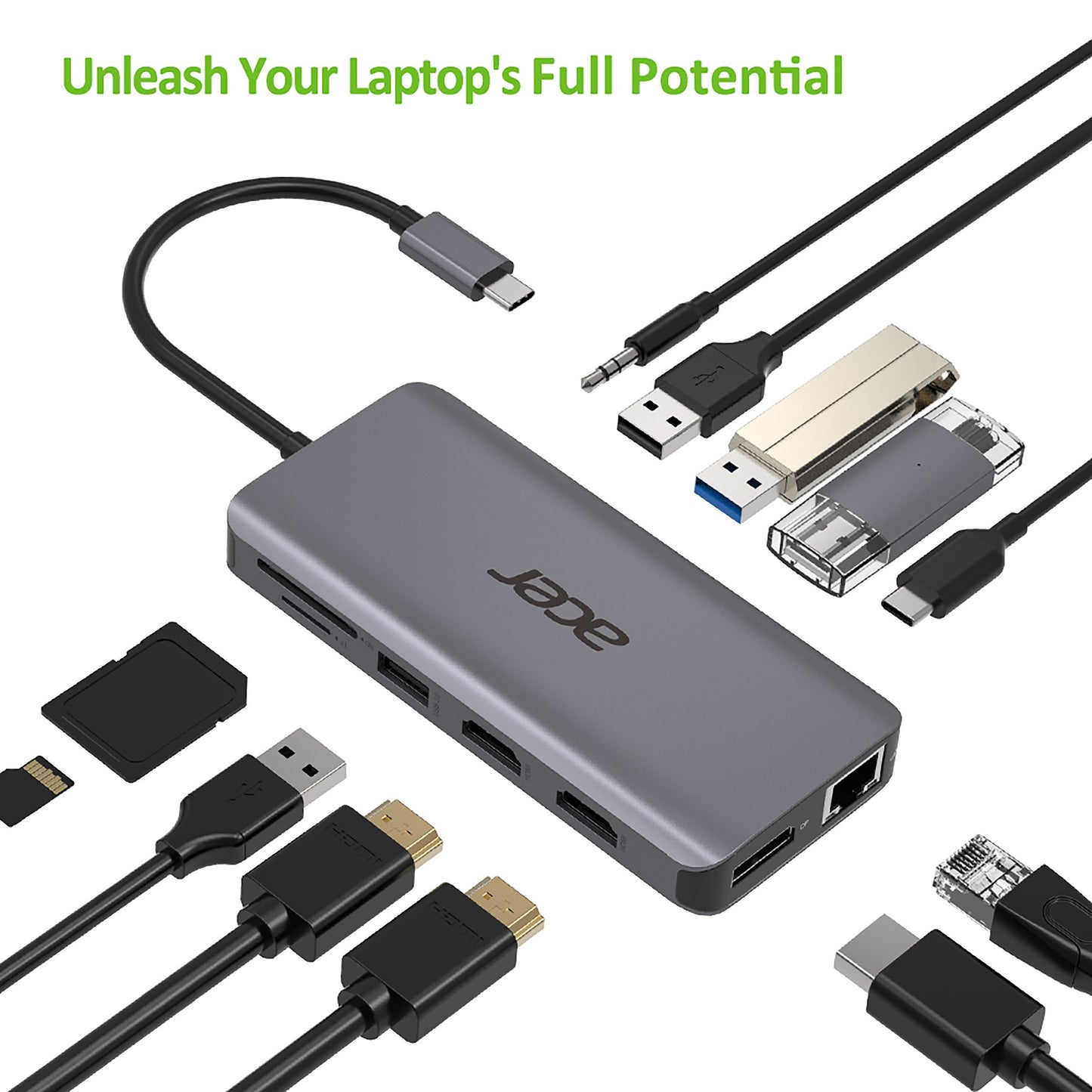 Acer 12in1 Type Hub USB-C Docking Station