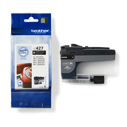 Brother LC-427BK Black Ink Cartridge (3K pages, Brother MFC-J 5955)