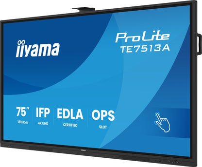 iiyama TE7513A-B2AG Signage Display Interactive flat panel 4K UHD IPS Touch Monitor