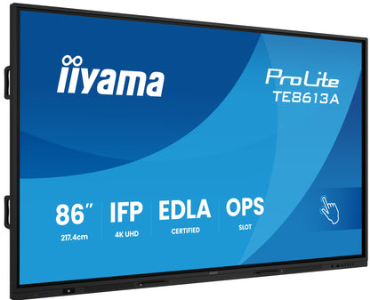 iiyama TE8613A-B2AG Signage Display Kiosk design 2.17 m 4K UHD IPS Touch Monitor