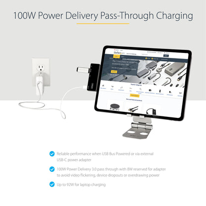 StarTech.com Multiport Adapter 60Hz USB-C Docking Station 100W