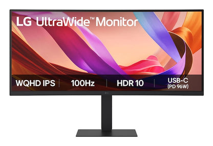 LG 34U650A-B 34" UWQHD IPS 100Hz Curved Monitor