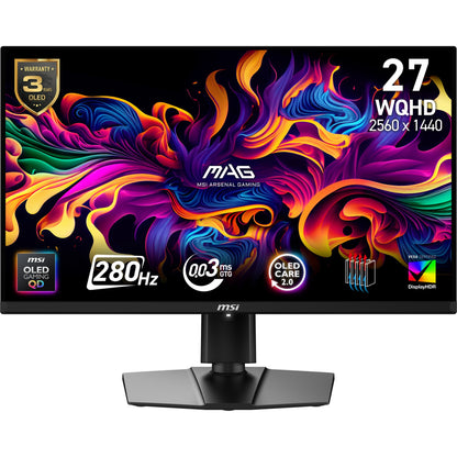 MSI MAG 271QP QD-OLED X28 26.5" QHD OLED 280Hz Monitor