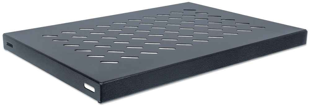 Intellinet 19" Fixed Shelf, 1U, 345mm Depth, Max 50kg, Black Rack