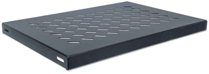 Intellinet 19" Fixed Shelf, 1U, 345mm Depth, Max 50kg, Black Rack