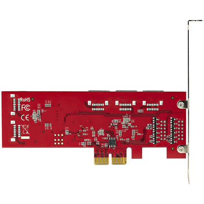StarTech.com SATA PCIe Card - 10 Port PCIe SATA Expansion Card - 6Gbps - Low/Full Hub