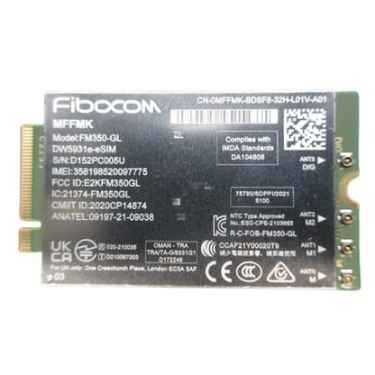 DELL DW5931E Internal WWAN 1250 Mbit/s Network Adapter