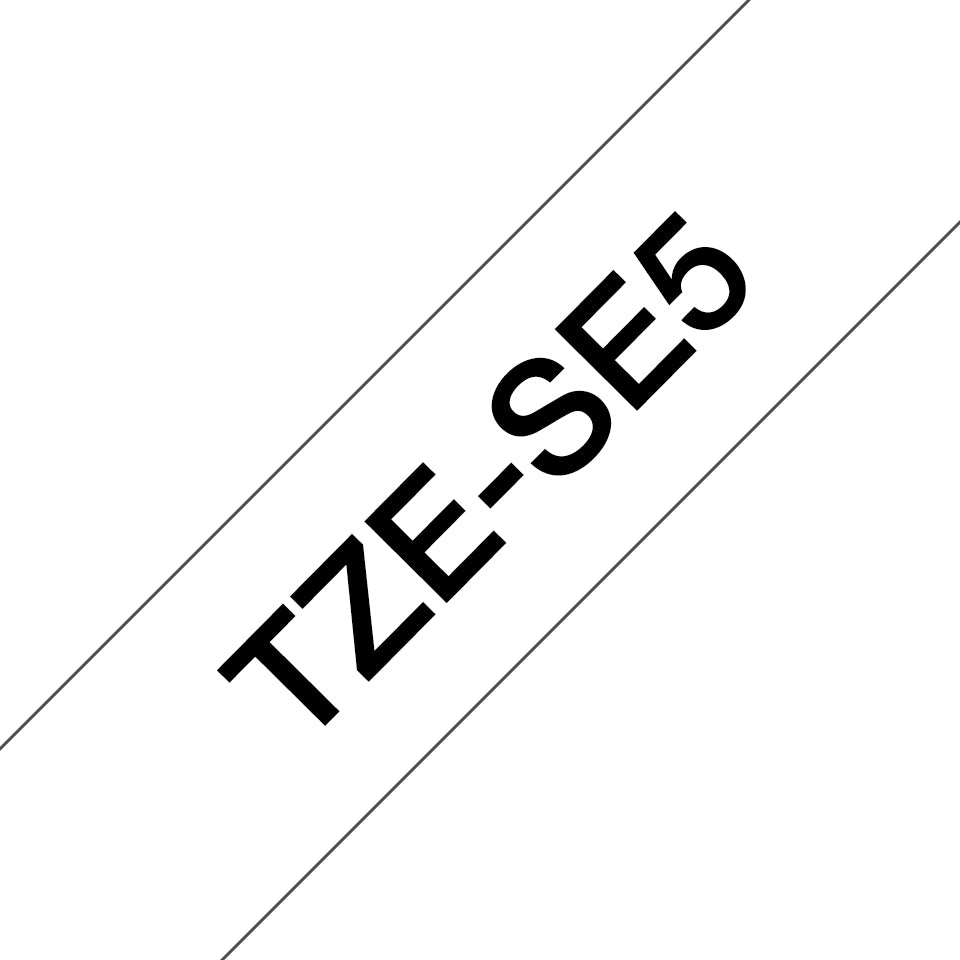 Brother TZE-SE5 DirectLabel black on white Laminat 24mm x 8m for Brother P-Touch TZ Labels