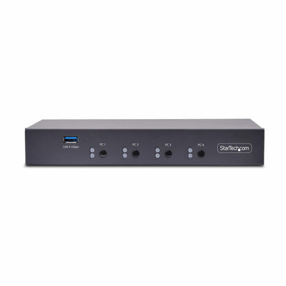 StarTech.com 4-Port KM Switch with Mouse Switching, USB Switch for Keyboard/Mouse