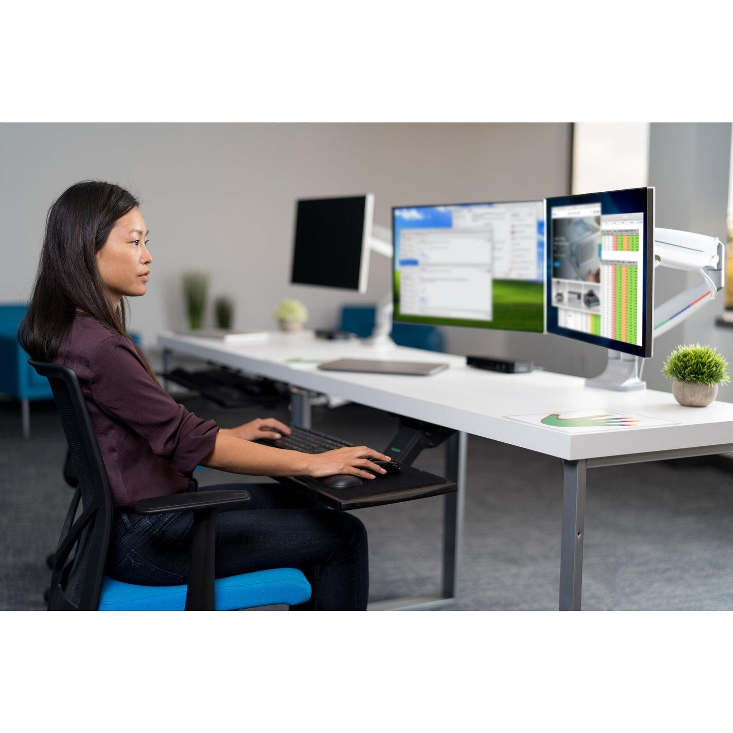 Kensington SmartFit One-Touch Height-Adjustable Single Monitor Arm Mount