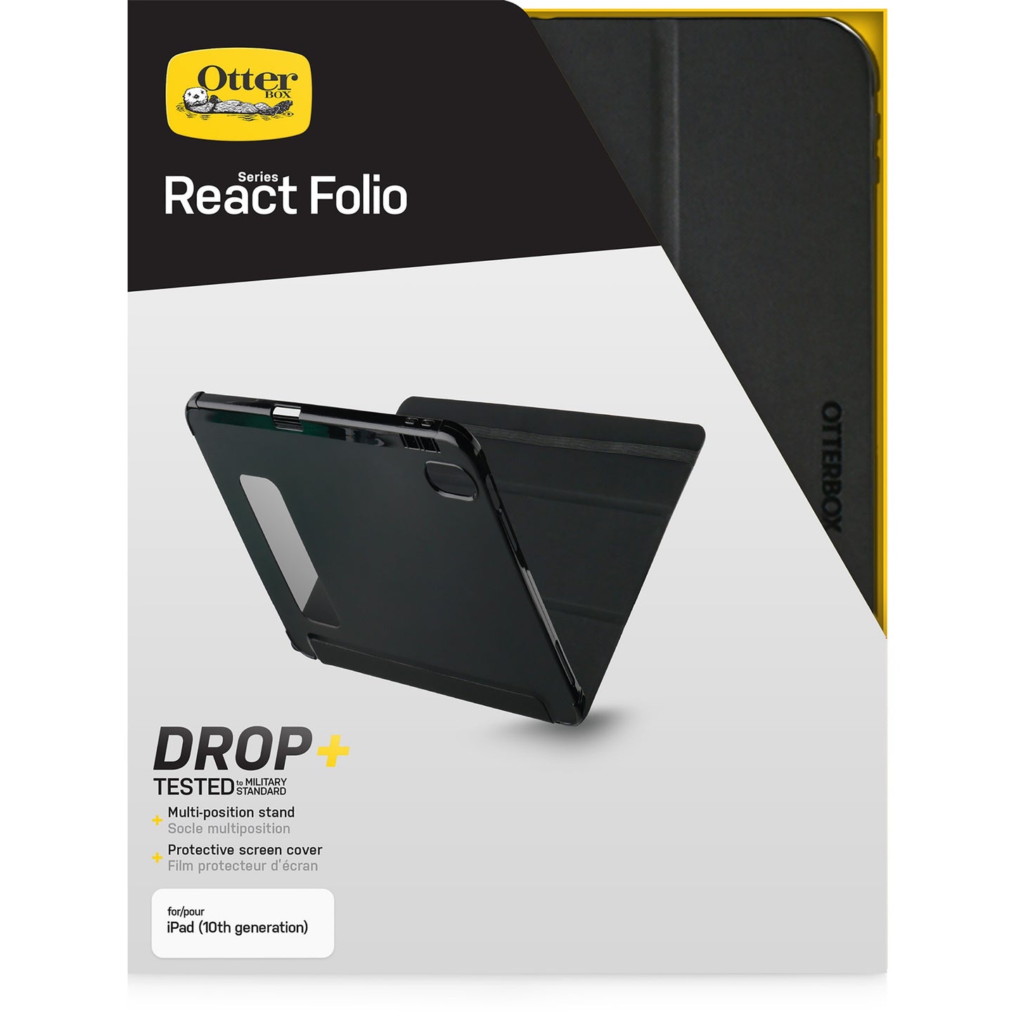 OtterBox React Folio Series for Apple iPad (A16/10th gen), black Laptop Bag