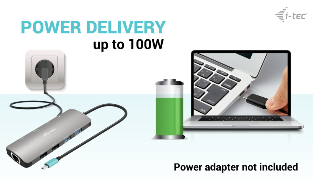 i-tec Metal Nano 2x USB-C Docking Station 100W