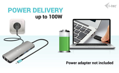 i-tec Metal Nano 2x USB-C Docking Station 100W
