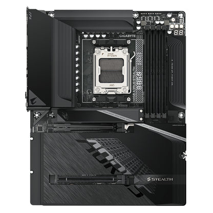 Gigabyte B850 AORUS STEALTH Motherboard - AMD Ryzen 9000 Series CPUs, 14+2+2 Phases