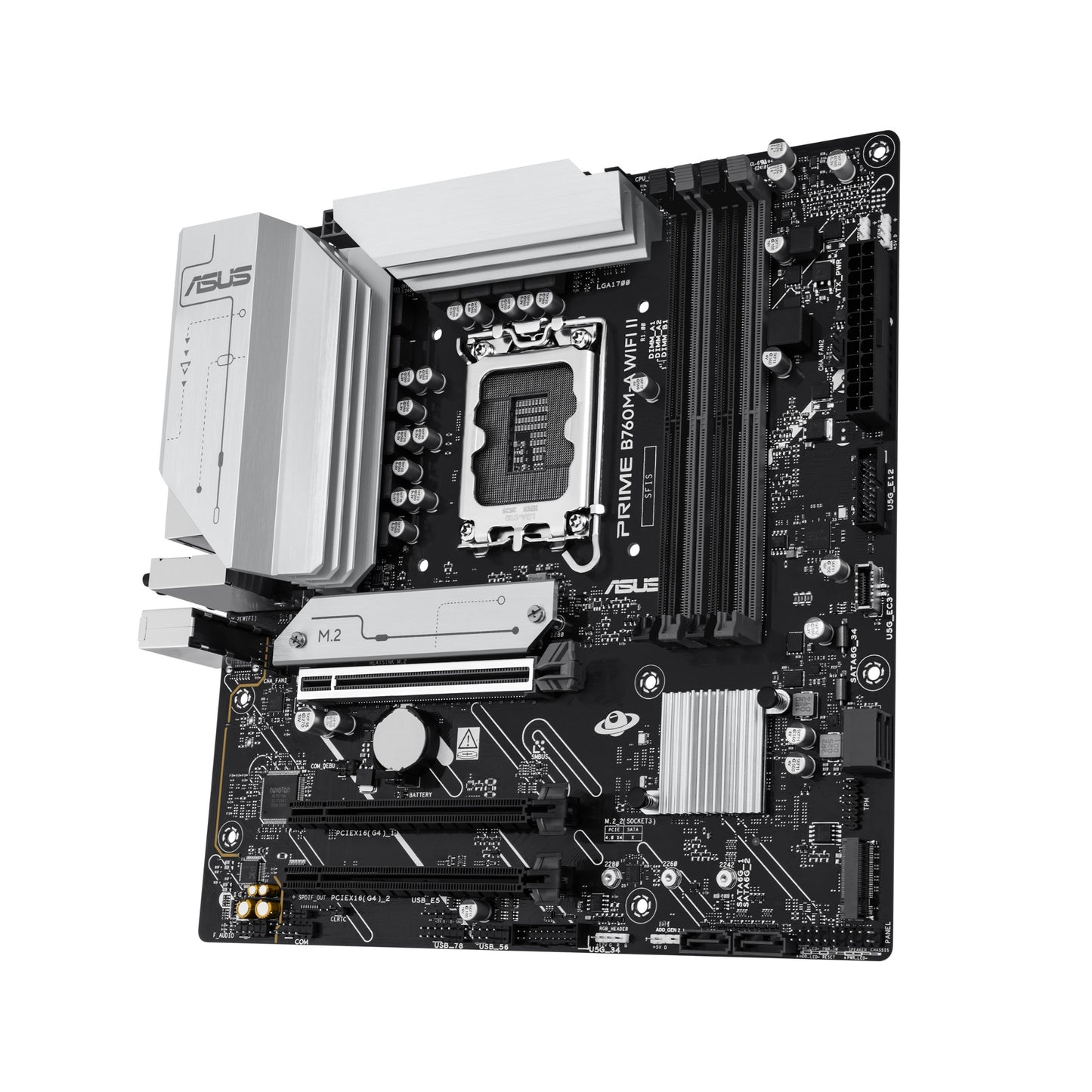 ASUS PRIME B760M-A WIFI II Intel B760 LGA 1700 micro ATX Motherboard