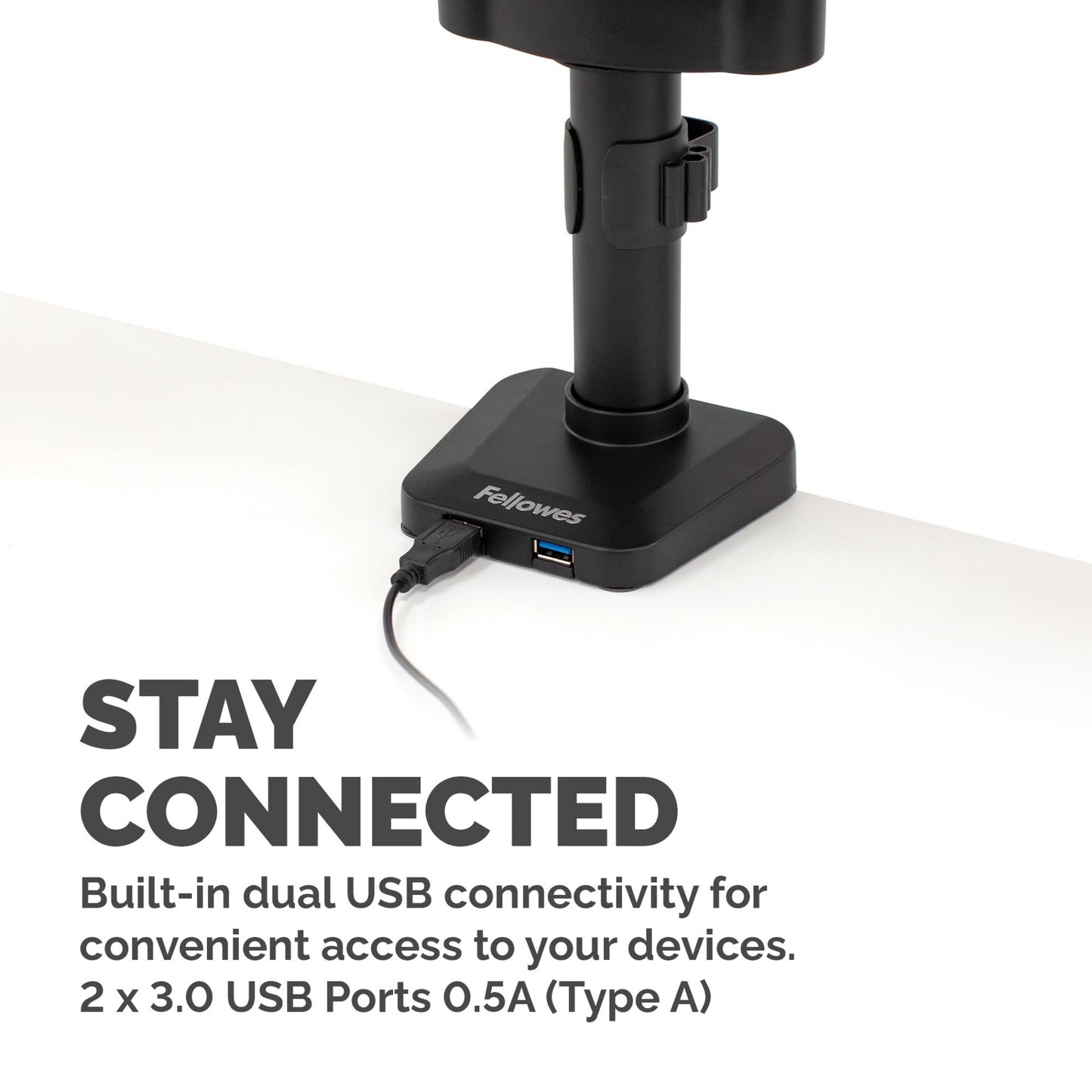 Fellowes Platinum Series Triple Monitor Arm - Monitor Mount for Three 7KG 27 Inch