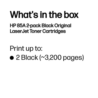 HP CE285AD/85A Black Toner Cartridge (1.6K pages, HP Pro P 1100)