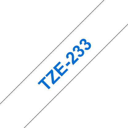 Brother TZE-233 DirectLabel blue on white Laminat 12mm x 8m for Brother P-Touch TZ Labels