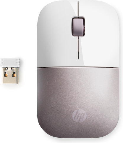 HP Z3700 White/Pink Wireless Mouse