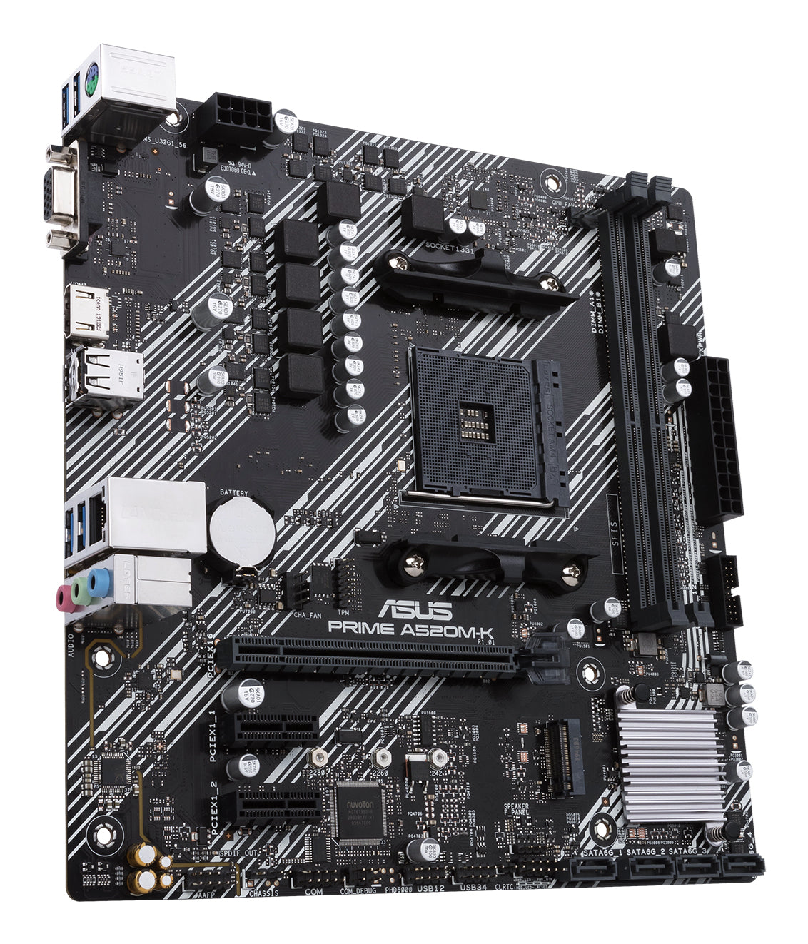 ASUS PRIME A520M-K AMD A520 Socket AM4 micro ATX Motherboard