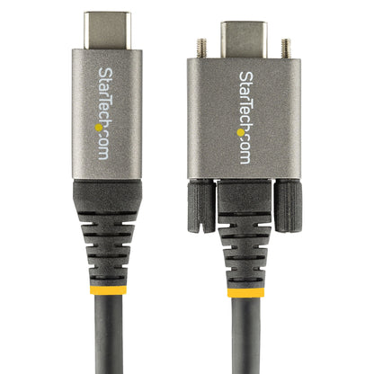 StarTech.com 20in (50cm) USB-C Cable, Side Screw Locking, USB 10Gbps, 100W (5A)
