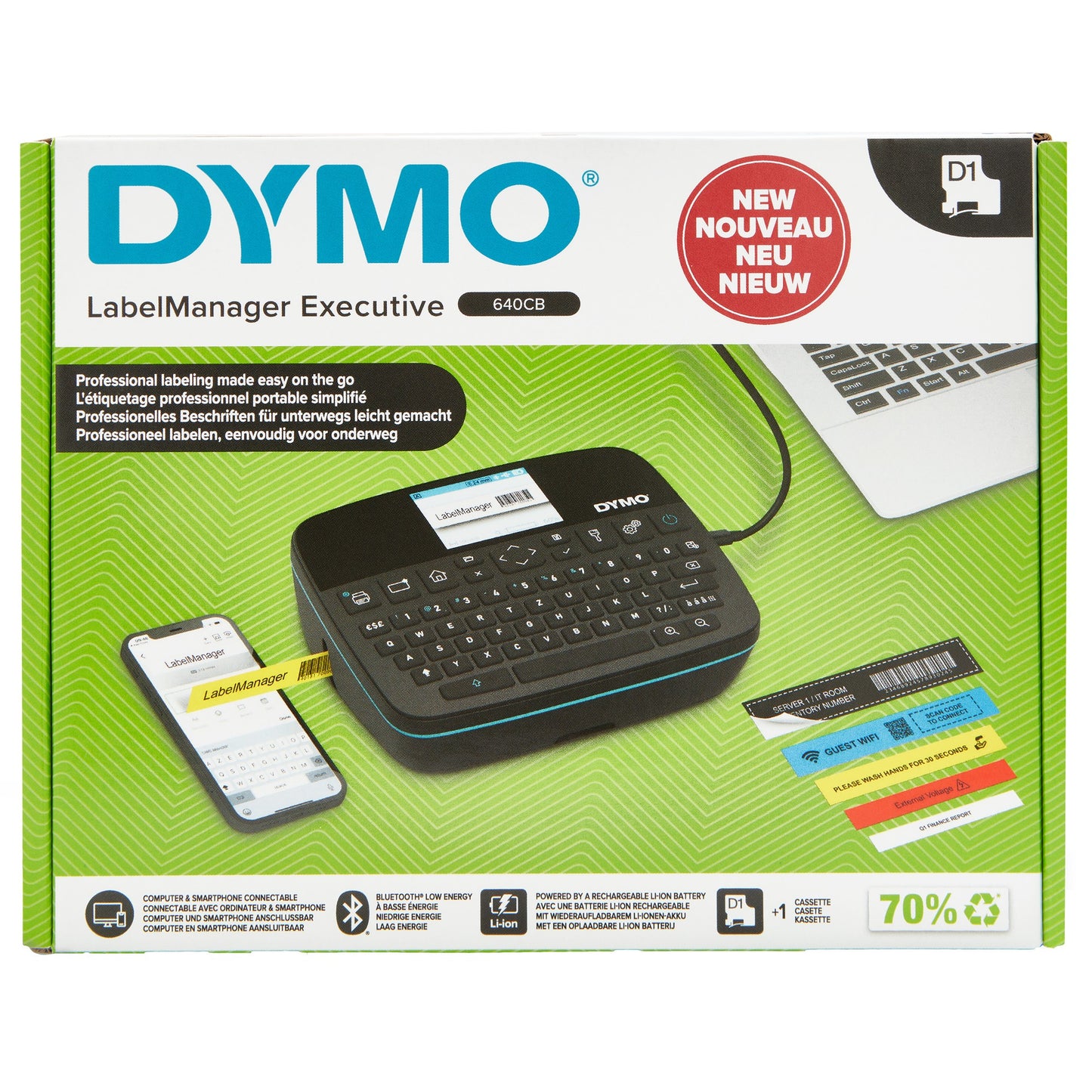 DYMO LabelManager Executive 640 CB Portable Label Printer | Compact Label Maker