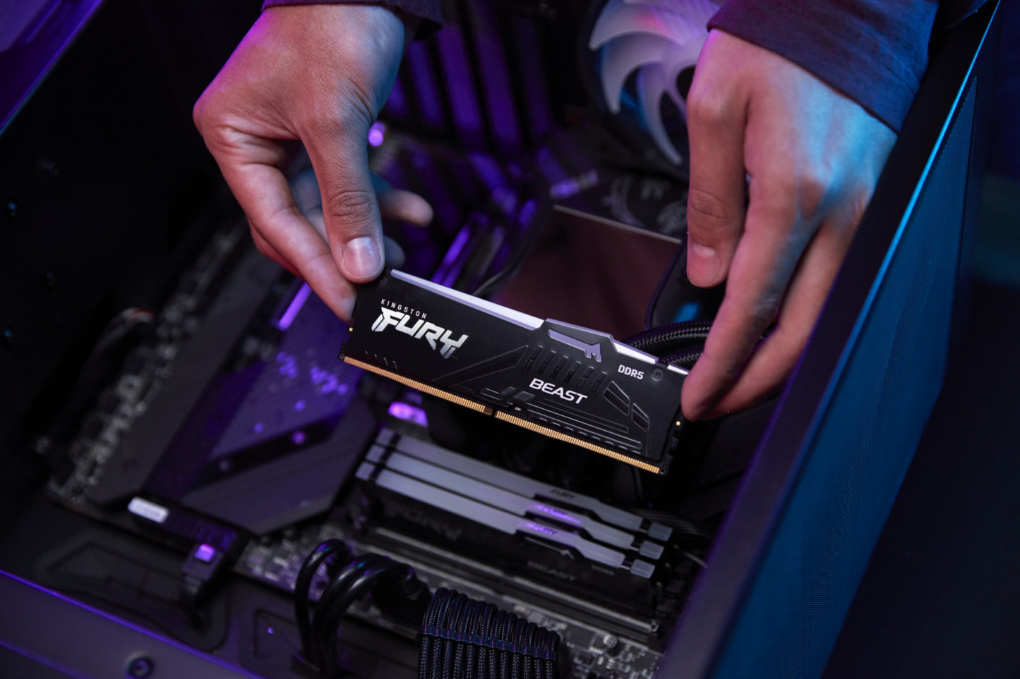 Kingston Technology FURY Beast 16GB DDR5 5200MT/s CL40 Desktop RAM (BBAK216)