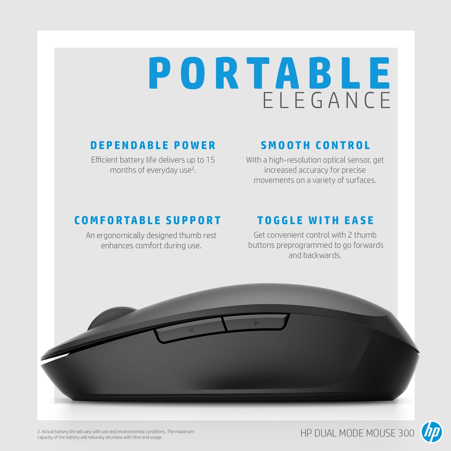 HP Dual Mode 300 Wired Mouse